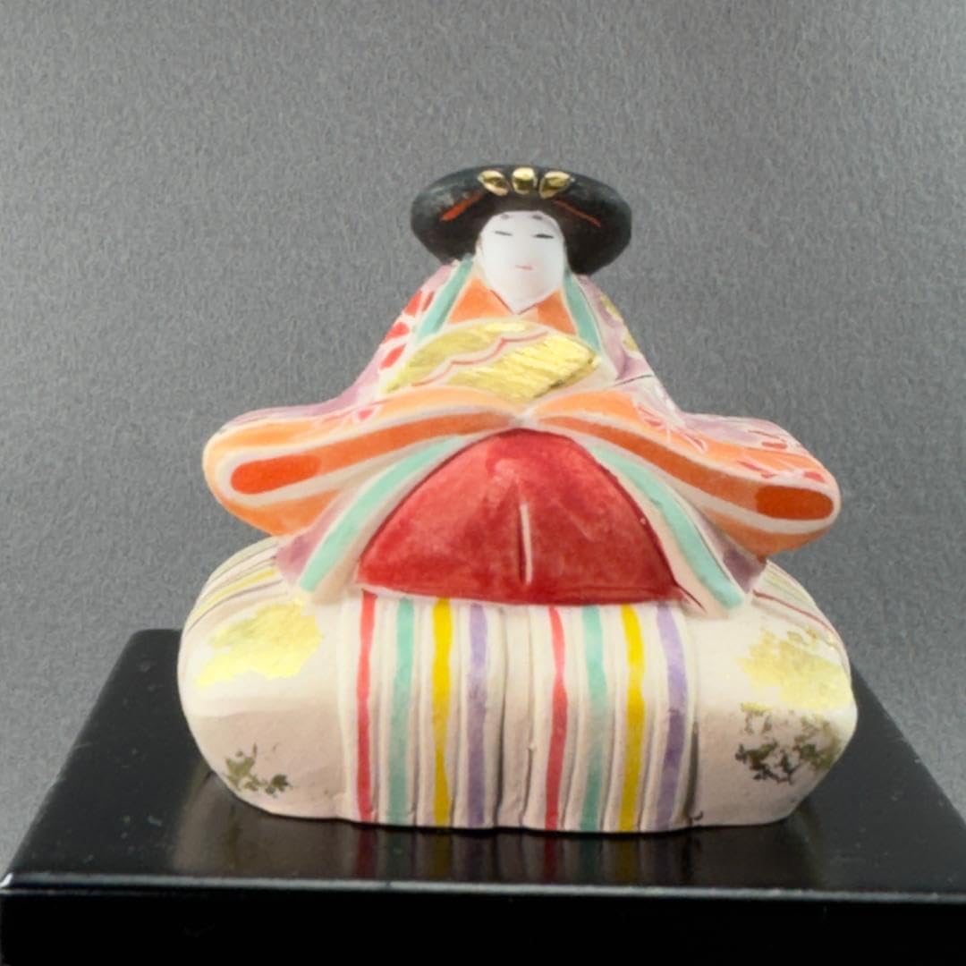 古代彩絵内裏雛　雛人形　 薬師窯　光堂作　陶器お雛様　美品　高級 古代彩絵内裏雛 雛人形 薬師窯 光堂作 陶器お雛様 美品 高級